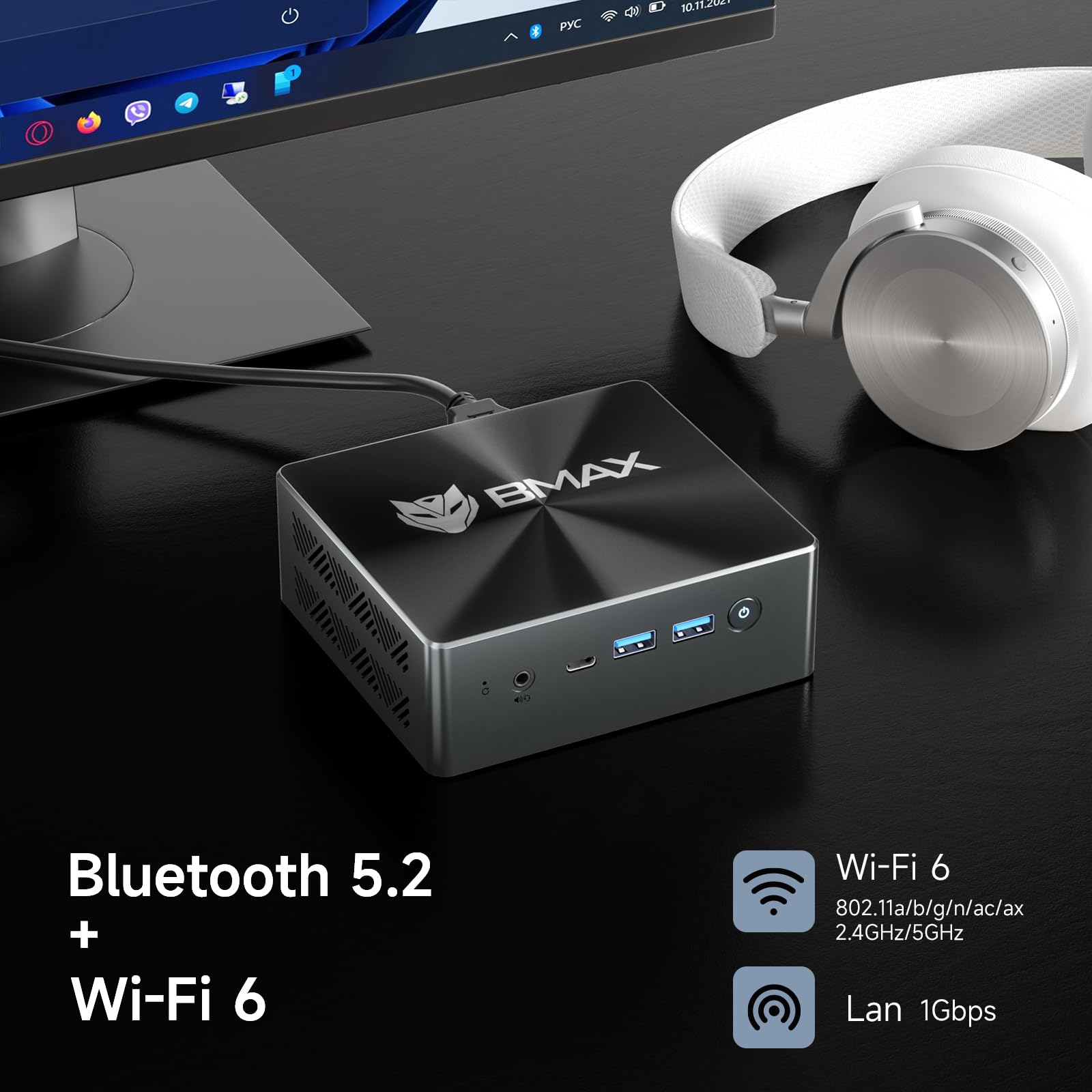 Amazon.com: Bmax B8 Pro Mini PC 24GB LPDDR5 RAM/1TB NVMe SSD
